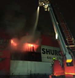 FIRE DESTROYS CROYDON SELF STORE